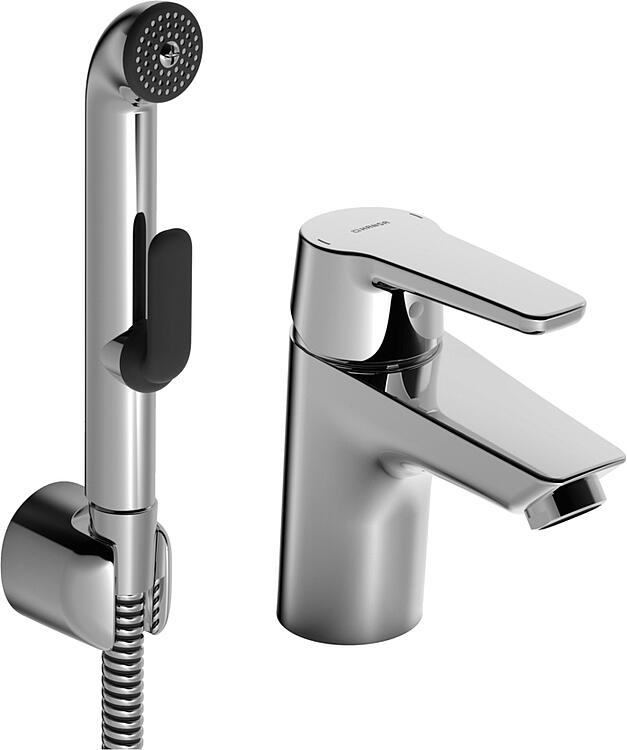 Hansa Waschtischmischer-Set HansaPolo, mit Funktionsbrause