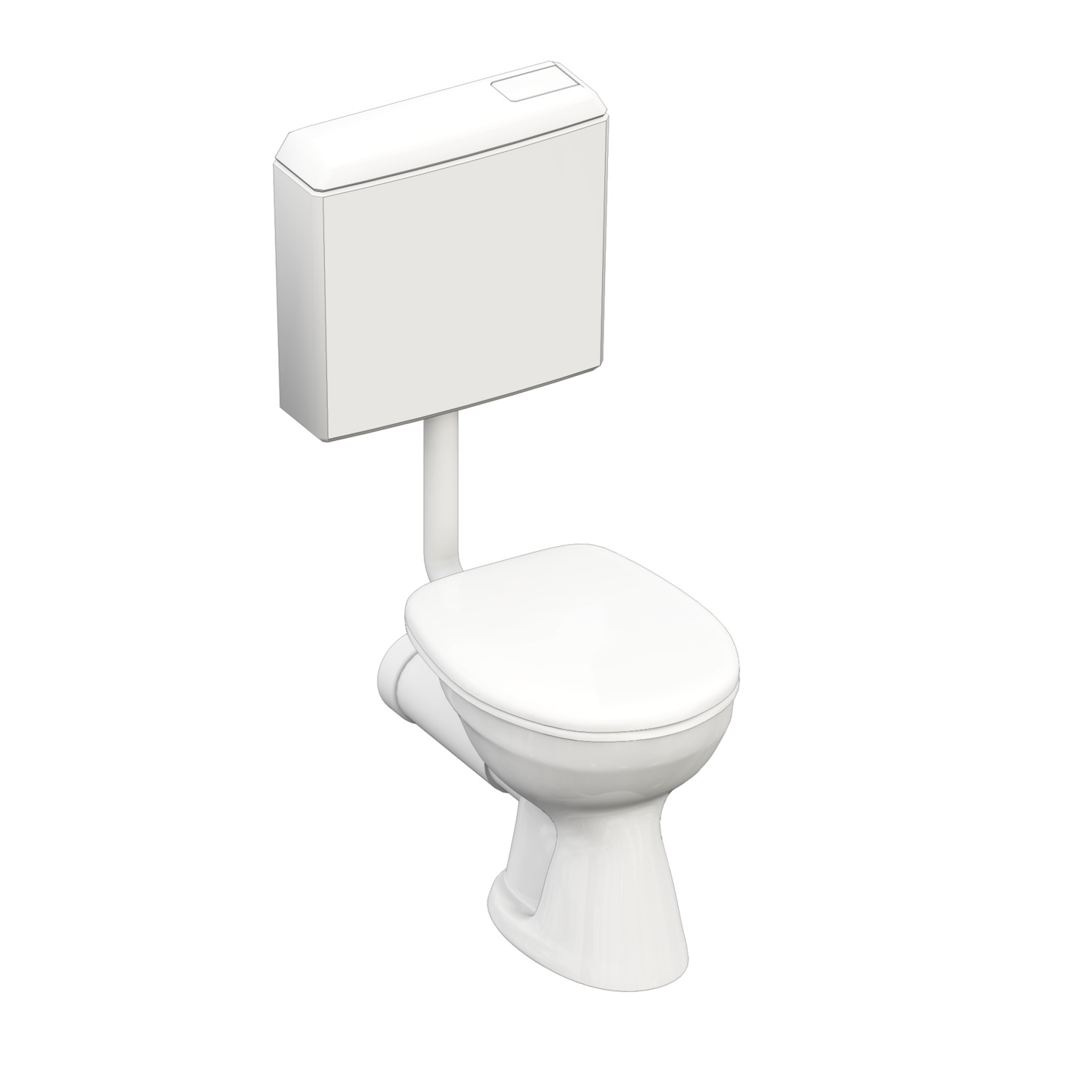 Stand-Flachspül-WC-Set Clivia mit Anschlussstutzen