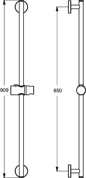 Brausestange Heldeal 600-900