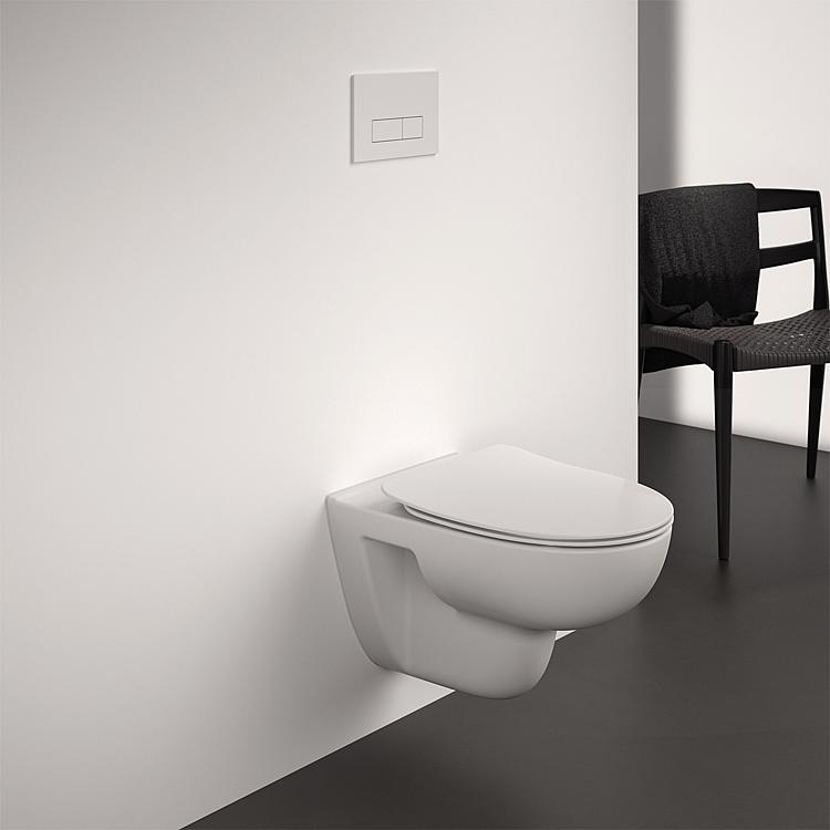 Wand-Tiefspül-WC Helilife, rund