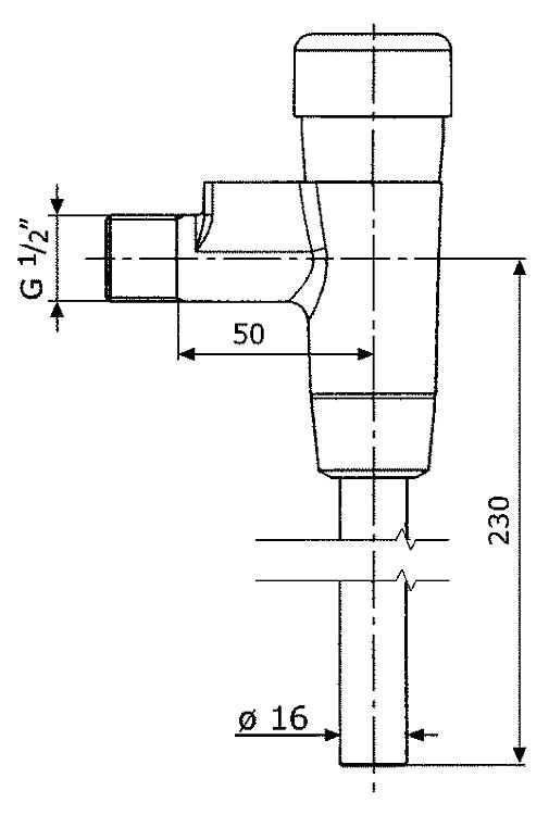 Benkiser Druckspüler Typ 677, für Urinal