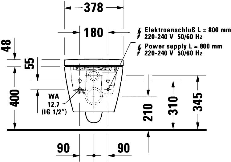 Duravit Dusch-WC SensoWash Starck Lite