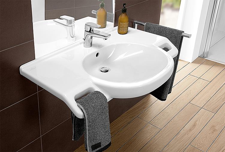Villeroy & Boch Waschtisch O.Novo Vita, mit Haltegriffen
