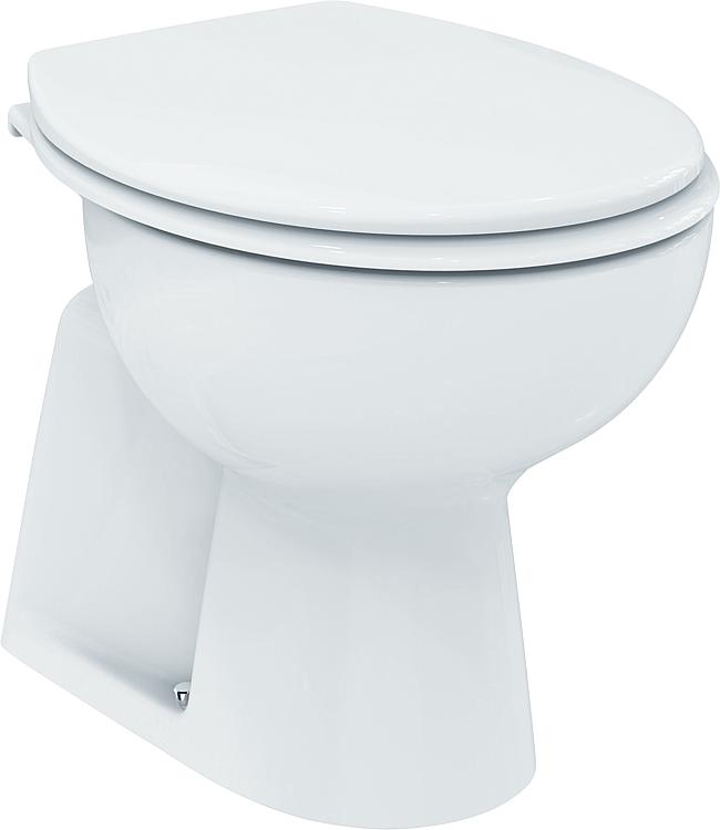 Stand-Tiefspül-WC Heleurovit, Abgang innen senkrecht