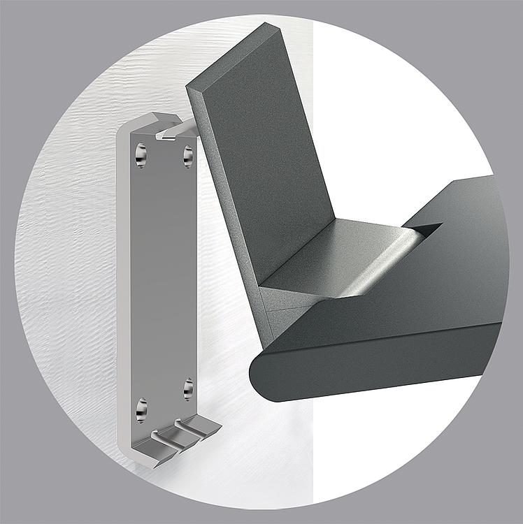 Normbau Wandklappsitz Vario Cavere