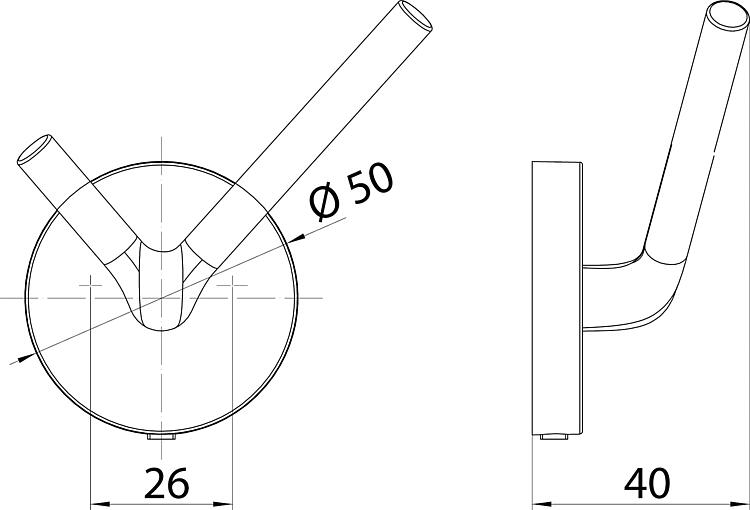 Emco Doppelhaken Round