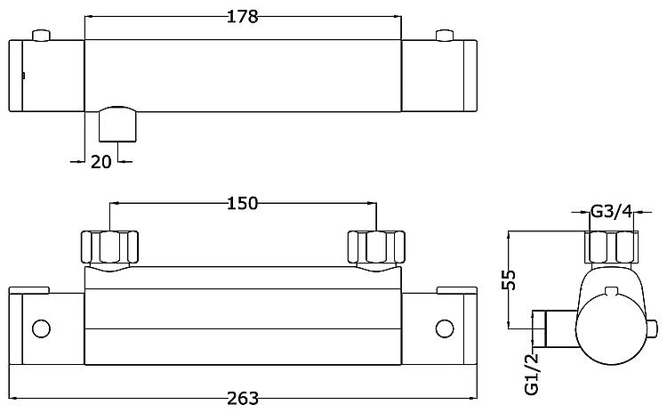 Brausethermostat Heldali
