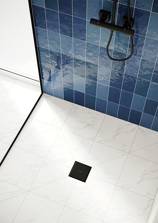Hansgrohe Duschrinne RainDrain Point Komplettset schwarz matt rückseitig befliesbar