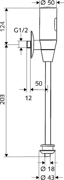 Schell Sensor-Druckspüler Schelltronic, für Urinal