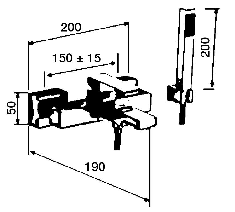 Wannenmischer-Set Helkline