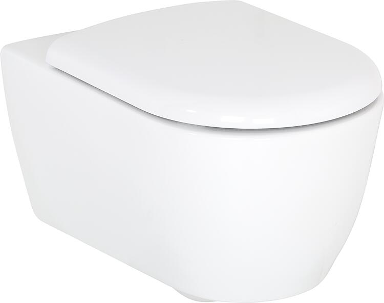Wand-Tiefspül-WC Combi-Pack Helameira, spülrandlos